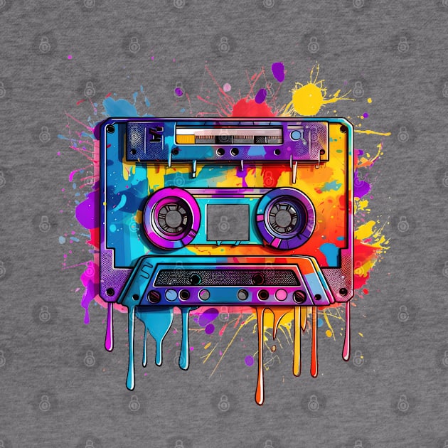 Retro Melting Cassette Tape by Chromatic Fusion Studio